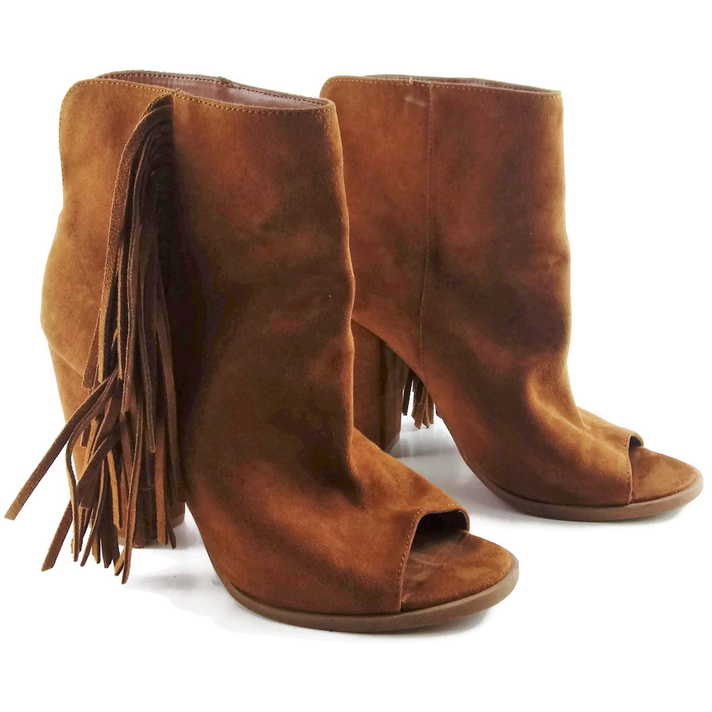 DV Dolce Vita Faux Suede/ Suede Fringe Boots